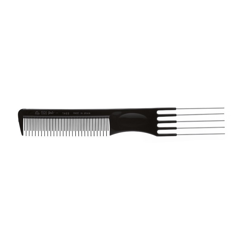 Peine 5 púas metal púa especial 19,5 cm Eurostil