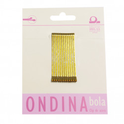 Pack 12 clips ondina bronce...